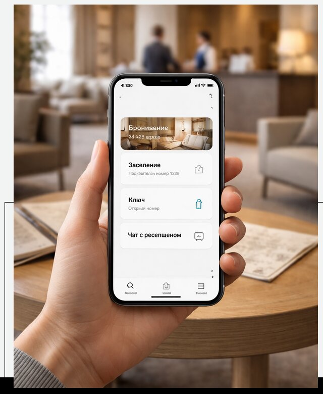Мобильное приложение для гостей отеля в Ангарске, управление сервисом